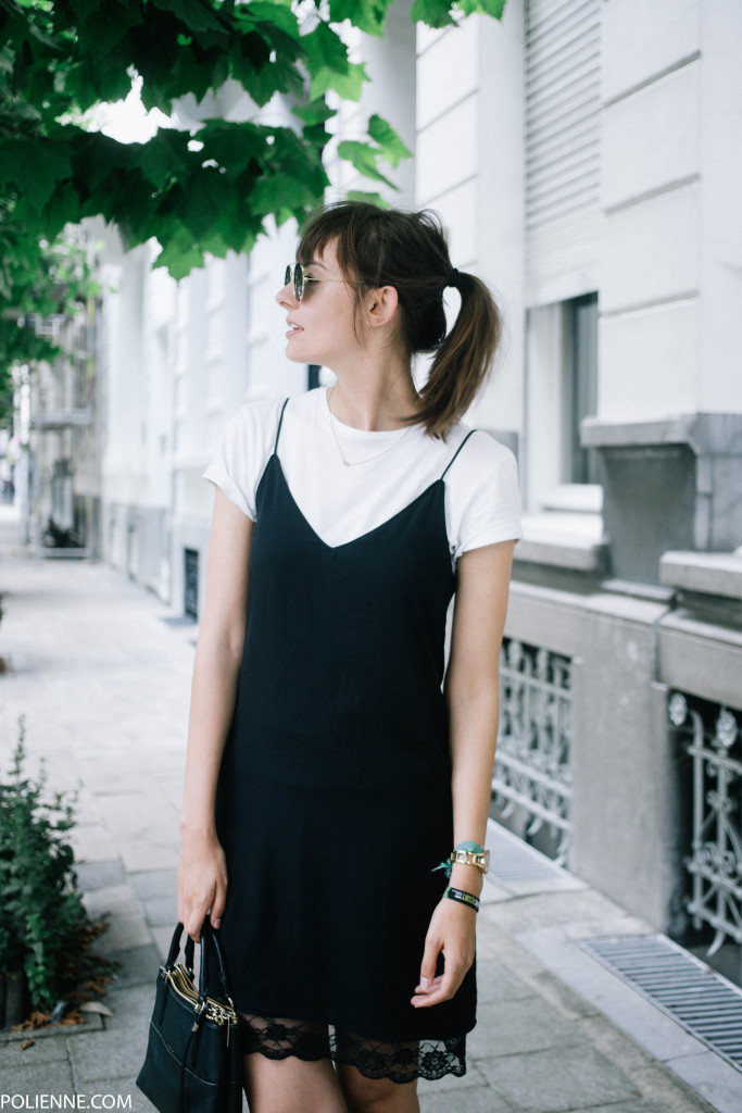 slip dress over t shirt 90s